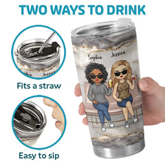 Friends Who Slay Together. Stay Together - Bestie Personalized Custom Tumbler - Gift For Best Friends. BFF. Sisters