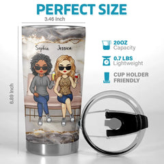 Friends Who Slay Together. Stay Together - Bestie Personalized Custom Tumbler - Gift For Best Friends. BFF. Sisters