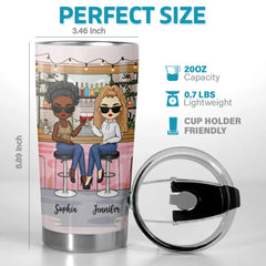 We're The Spice In Each Other's Lives - Bestie Personalized Custom Tumbler - Gift For Best Friends. BFF. Sisters