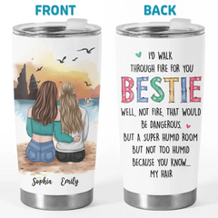 For The Besties Who Make Life Unforgettable - Bestie Personalized Custom Tumbler - Gift For Best Friends. BFF. Sisters