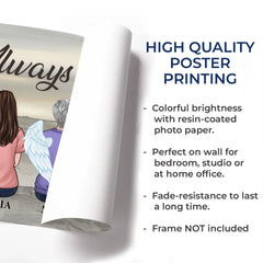 Memories Fade. But Love Lasts Forever - Memorial Personalized Custom Horizontal Poster - Sympathy Gift For Family Members