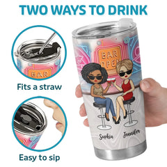 Cheers To Friendship And Endless Sips - Bestie Personalized Custom Tumbler - Gift For Best Friends. BFF. Sisters