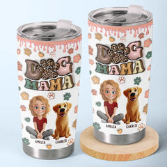 Furry Love Never Fades - Dog & Cat Personalized Custom 3D Inflated Effect Printed Tumbler - Gift For Pet Owners. Pet Lovers