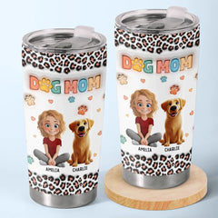 Fur-Ever In My Heart - Dog & Cat Personalized Custom 3D Inflated Effect Printed Tumbler - Gift For Pet Owners. Pet Lovers