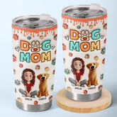 Proud Fur Mom. Love Eternal - Dog & Cat Personalized Custom 3D Inflated Effect Printed Tumbler - Gift For Pet Owners. Pet Lovers