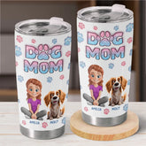 Life Is Better With Fur - Dog & Cat Personalized Custom 3D Inflated Effect Printed Tumbler - Gift For Pet Owners. Pet Lovers