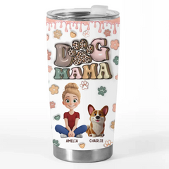 Furry Love Never Fades - Dog & Cat Personalized Custom 3D Inflated Effect Printed Tumbler - Gift For Pet Owners. Pet Lovers