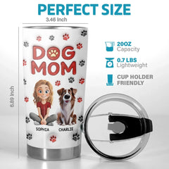 My Dog Is My Heart With Fur - Dog Personalized Custom 3D Inflated Effect Printed Tumbler - Gift For Pet Owners. Pet Lovers