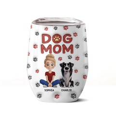 My Dog Is My Heart With Fur - Dog Personalized Custom 3D Inflated Effect Printed Tumbler - Gift For Pet Owners. Pet Lovers