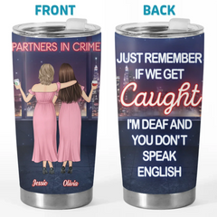 Chaos Creators Since Day One - Bestie Personalized Custom Tumbler - Gift For Best Friends. BFF. Sisters