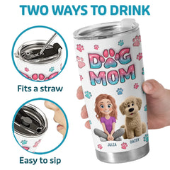 Pets Are Good For The Soul - Dog & Cat Personalized Custom 3D Inflated Effect Printed Tumbler - Gift For Pet Owners. Pet Lovers