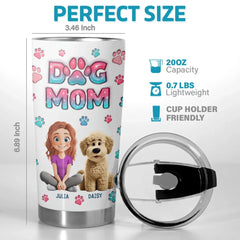 Pets Are Good For The Soul - Dog & Cat Personalized Custom 3D Inflated Effect Printed Tumbler - Gift For Pet Owners. Pet Lovers