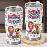 Pets Are Good For The Soul - Dog & Cat Personalized Custom 3D Inflated Effect Printed Tumbler - Gift For Pet Owners. Pet Lovers