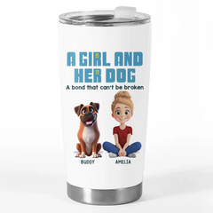 Life Is Better With Paws - Dog & Cat Personalized Custom Tumbler - Gift For Pet Owners. Pet Lovers
