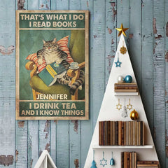 I Read Books - Family Personalized Custom Vertical Poster - Gift For Yourself. Best Friends. Siblings. Family Members