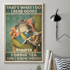 I Read Books - Family Personalized Custom Vertical Poster - Gift For Yourself. Best Friends. Siblings. Family Members