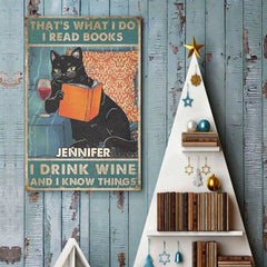 I Drink Wine And I Know Things - Family Personalized Custom Vertical Poster - Gift For Yourself. Best Friends. Siblings. Family Members