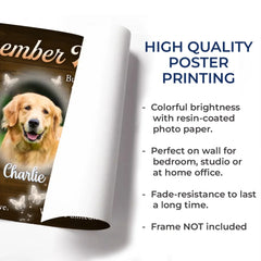 Custom Photo You Will Be Right By My Side - Memorial Personalized Custom Horizontal Poster - Sympathy Gift For Pet Owners. Pet Lovers