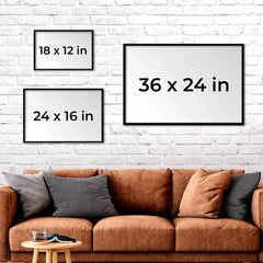 Custom Photo I'll Be Waiting At The Door - Memorial Personalized Custom Horizontal Poster - Sympathy Gift For Pet Owners. Pet Lovers