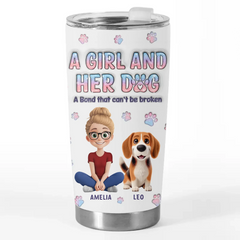 Love And Loyalty In Every Wag - Dog Personalized Custom 3D Inflated Effect Printed Tumbler - Gift For Pet Owners. Pet Lovers