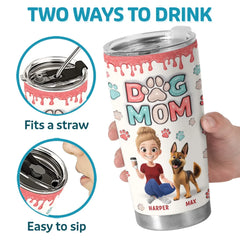 Dogs Are My Heart - Dog Personalized Custom 3D Inflated Effect Printed Tumbler - Gift For Pet Owners. Pet Lovers