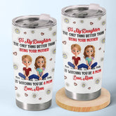 Watching You Grow Into A Mom - Family Personalized Custom 3D Inflated Effect Printed Tumbler - Mother's Day. Gift For Mom. Daughter