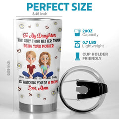Watching You Grow Into A Mom - Family Personalized Custom 3D Inflated Effect Printed Tumbler - Mother's Day. Gift For Mom. Daughter