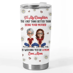 Watching You Grow Into A Mom - Family Personalized Custom 3D Inflated Effect Printed Tumbler - Mother's Day. Gift For Mom. Daughter