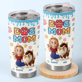 Pawsitively The Best - Dog Personalized Custom 3D Inflated Effect Printed Tumbler - Gift For Pet Owners. Pet Lovers