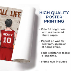 Chasing Hoops. Chasing Dreams - Personalized Custom Horizontal Poster - Gift For Sport Lovers. Sport Players
