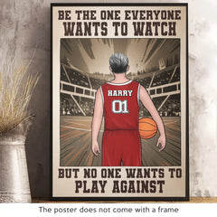 Play Hard. Stay Humble - Personalized Custom Vertical Poster - Gift For Sport Lovers. Sport Players