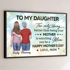 A Love No Words Can Define - Family Personalized Custom Horizontal Poster - Mother's Day. Gift For Mom. Daughter