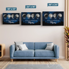 The Night The Stars Brought Us To You - Family Personalized Custom Horizontal Canvas - Mother's Day. Gift For Mom. Grandma