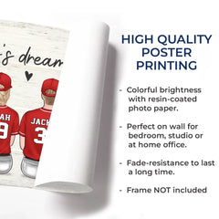 Family. The Ultimate Winning Team - Family Personalized Custom Horizontal Poster - Father's Day. Gift For Dad. Sport Lovers. Sport Players
