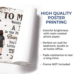 Now You Are Their Hero - Family Personalized Custom Horizontal Poster - Father's Day. Gift For Son