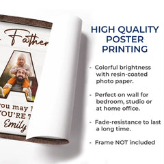 Custom Photo You Make Our World Complete - Family Personalized Custom Horizontal Poster - Father's Day. Gift For Dad. Grandpa