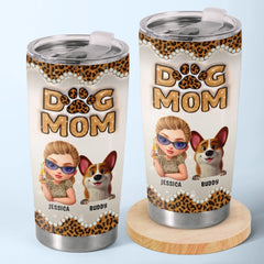 Custom 3D Inflated Effect Printed Tumbler - Personalized Birthday Gifts For Dog Lovers. Dog Dad And Mom - The Treat Life Chose Me