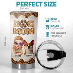 Custom 3D Inflated Effect Printed Tumbler - Personalized Birthday Gifts For Dog Lovers. Dog Dad And Mom - The Treat Life Chose Me