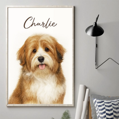 Custom Photo Vertical Poster - Personalized Birthday Gifts For Dog Cat Lovers. Dog Dad And Mom. Cat Owners - Pawtrait Perfection