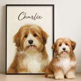 Custom Photo Vertical Poster - Personalized Birthday Gifts For Dog Cat Lovers. Dog Dad And Mom. Cat Owners - Pawtrait Perfection