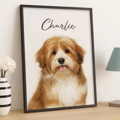Custom Photo Vertical Poster - Personalized Birthday Gifts For Dog Cat Lovers. Dog Dad And Mom. Cat Owners - Pawtrait Perfection