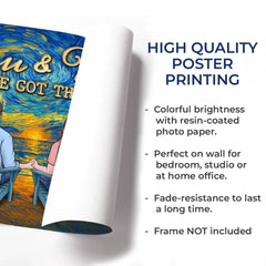 Custom Horizontal Poster - Personalized Anniversary Wedding Gifts For Husband And Wife. Him And Her - Still My Favorite View