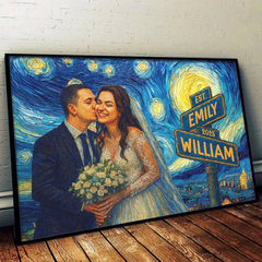 Custom Photo Horizontal Poster - Personalized Anniversary Wedding Gifts For Husband And Wife. Him And Her - Every Sunset With You