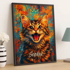 Custom Photo Vertical Poster - Personalized Pet Memorial Sympathy Gifts For Dogs. Cats - My Sunshine With Paws