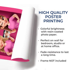 Custom Vertical Poster - Personalized Best Friend Birthday Gifts For Women. Besties. Sisters. BFF - Double Trouble Best Friends