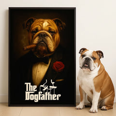 Custom Photo Vertical Poster - Personalized Birthday Gifts For Dog Cat Lovers. Dog Dad And Mom. Cat Owners - Too Classy For Fetch