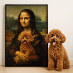 Custom Photo Vertical Poster - Personalized Birthday Gifts For Dog Cat Lovers. Dog Dad And Mom. Cat Owners - Classic Art. Modern Bark