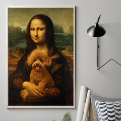 Custom Photo Vertical Poster - Personalized Birthday Gifts For Dog Cat Lovers. Dog Dad And Mom. Cat Owners - Classic Art. Modern Bark