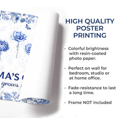 Custom Horizontal Poster - Personalized Birthday Gifts For Mom. Grandma - Grandma's Garden