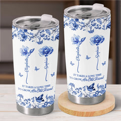 Custom Tumbler - Personalized Best Friend Christmas Birthday Gifts For Women. Besties. Sisters. BFF - Growing Together Through The Years